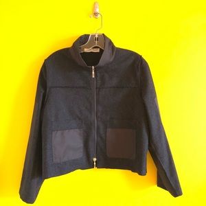 Short wool jacket